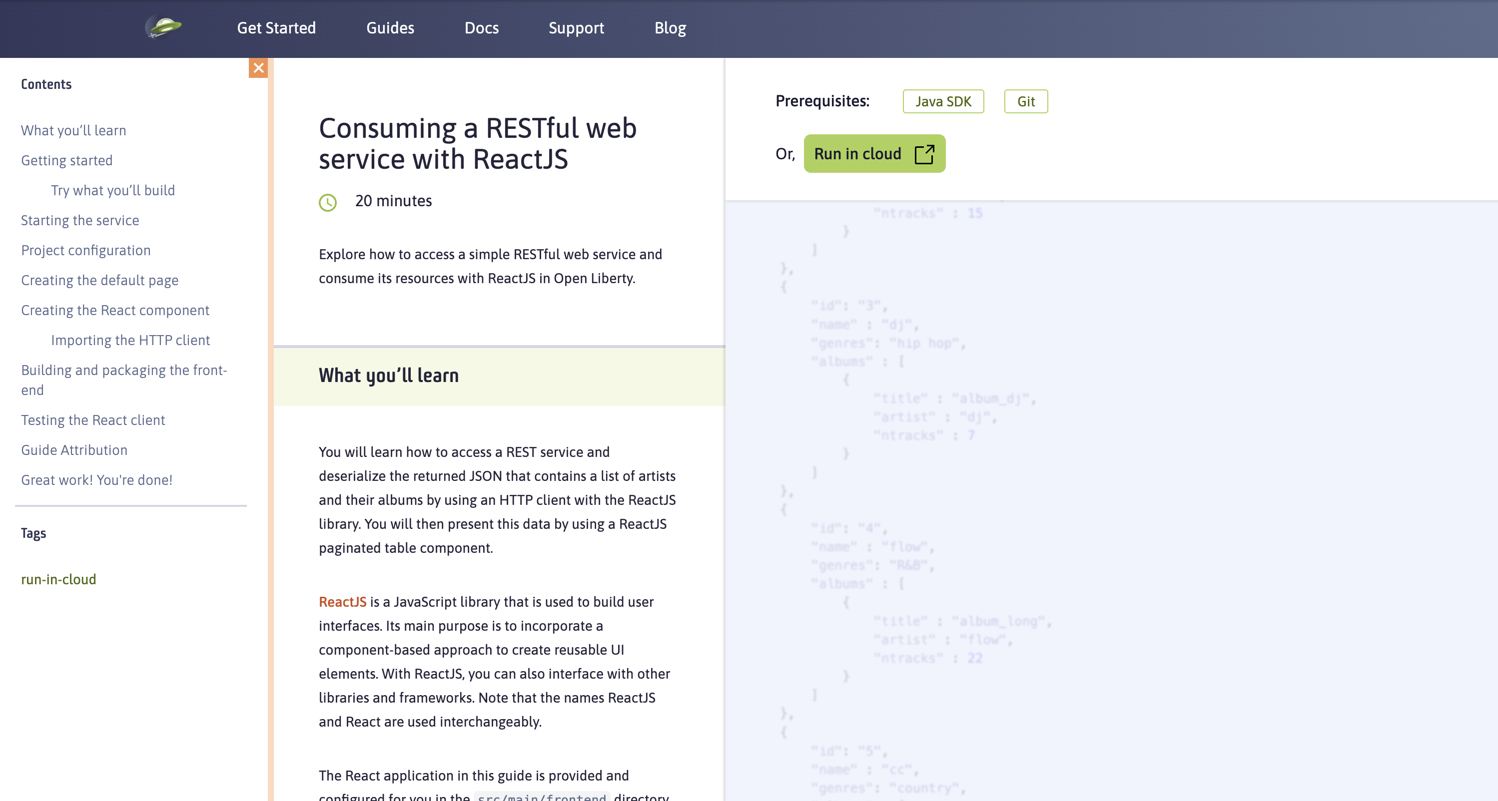 ReactJS REST Client Guide